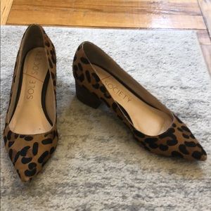 Sole Society leopard print heels | 7.5